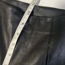 The Row  Sz 6 Leather Beca Seamed Kick Flare Pants - Black Photo 11