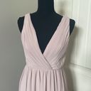 TFNC  London Bridesmaid Maxi Dress in Light Mauve Women’s Size 8 Surplice V-neck Photo 4