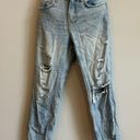 ZARA  The Cigarette in Sunrise Blue distressed frayed hem jeans Size 8 Photo 0