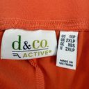 Krass&co D& Active Orange Capri Pants Pull On Pockets Stretch Knee Area Size 1XP Photo 1