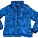 Adidas Originals Womens Puffer Jacket Winter Coat Full Zip High Collar Blue XL Photo 1