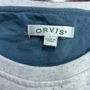 Orvis  Womens Size Large Cream Crew Pullover Sweatshirt With Fabric Patches Photo 4