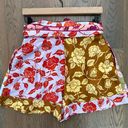 Zimmermann NWOT  The Lovestruck Spliced Silk Shorts in Mixed Roses Print Size 1/M Photo 7