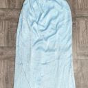 Lucy in the Sky Light Blue Satin Luxe Maxi Dress Size XS Photo 0