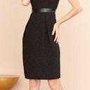 Carmen Marc Valvo ATELIER LITTLE BLACK DRESS WITH PATENT LEATHER WAIST SIZE 12 Photo 1