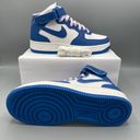 Nike Women Air Force 1 ‘07 Mid White/Sail/Doll/Military Blue. Size 7.5 Photo 12