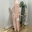 Victoria's Secret Vintage Victoria Secret Pastel Pink Satin with Lace on Collar Robe Dressing Gown Photo 6