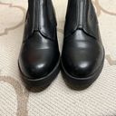 Anne Klein  Ulema Black Low Wedge Ankle Booties Photo 4