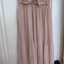 Aura Ruffle V-Neck Pale Pink Maxi Dress Photo 1