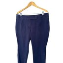 Talbots  Staight Curvy Pants Womens 16WP Petite Navy Blue Plus Stretch Ankle Photo 1