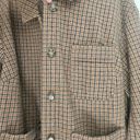 Lane Bryant  Brushed Faux-Wool Jacket Retro Houndstooth Plaid Size 16 Photo 5