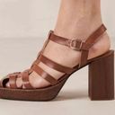 Urban Outfitters SVegan Rollers Vegan Caramel Leather Platform Fisherman Heel Size US7/UE 38 Photo 7