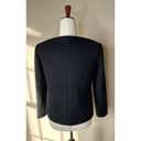 J.Crew  Lady Jacket Blazer in Maritime Tweed Collarless Wool Blend Size 4 Black Photo 1