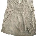 Joie  Size XS Tan Tank Top Eyelet Lace Accent Photo 0