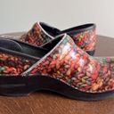 Dansko  37 Professional Clogs Shoes Cute Chunky Knit Yarn Pattern Nursing 6.5 Photo 3