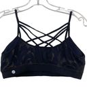 Vimmia  Black Mesh Overlay Sports Bra Sz M Photo 2