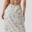 ASTR  The Label Verana Slip Midi Dress Pink Turquoise Floral M Photo 1