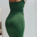 RUNAWAY THE LABEL  Normani green knit cut out midi dress size XL vacation beach Photo 1