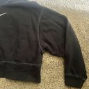 Nike  Sweatshirt Women's Size XS Black Dri Fit Oversized Crop Pullover Crew Neck Photo 6