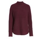 Treasure & Bond  Mock Neck Sweater - Burgundy - Small Photo 12