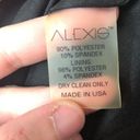 Alexis  Black Trumpet Sleeve Strapless Amelie Midi Dress XS Photo 3