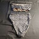 Good American Good‎ American Better Band Reversible Leopard Bandeau Bikini Set Women’s XS Photo 3