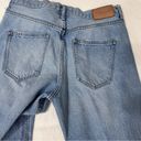 ZARA  Distressed Denim sz 10 medium wash high waisted jeans  with pre loved wear Photo 4