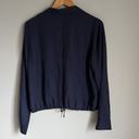 Vince  Button-Front Long-Sleeve Drawstring Crop Shirt Photo 5