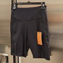 Girlfriend Collective 💕💕 High Rise Pocket Bike Short ~ Black Large L NWT Photo 11