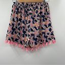 Simply Southern  Navy Blue & Pink Starfish Print Tassel High Rise Shorts Size S/M Photo 1