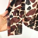 Joseph Ribkoff  Multi Giraffe Print Waist Tie Blouse Top Long Sleeve Size 6 Photo 10