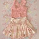 The Outfit sweet baby pink summer (Lace cropped top & pleated skirt) NEW Photo 3