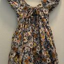 American Eagle AE Floral Button-Front Mini Dress Photo 1