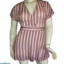 Pink Lily  striped skort/shorts romper Photo 0