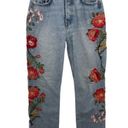 GRLFRND  Denim Helena High-Rise Straight Jeans in Hall & Oats Size 26 Embroidered Photo 3