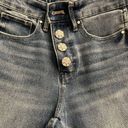 White House | Black Market WHBM NWT Size 2 Rhinestone Button Jeans Photo 3