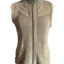 Woolrich  Women’s Olive Green Knit Quilted Sleeveless Zip Up Vest Size Medium Photo 0