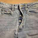 Divided H&M  Button fly dad jeans raw hems - Size 4  Photo 4