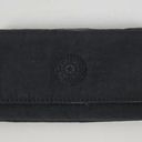 Kipling  Teddi Womens Wallet Black Metallic Snap Checkbook Organizer Clutch Nylon Photo 0