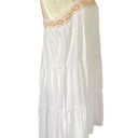 Blue Rain women's medium fully lined white tribal embroidered flowy summer dress Photo 1