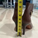 Coach  Mason leather ankle heel boots 11B in Tan/ Brown, golden  hardware 11B Photo 14