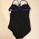 Jag One Piece Bathing Suit Black Blue 12 Photo 1