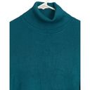 Chico's  Sweater Womens Size MediumTurquoise Turtleneck Pullover Long Sleeve CM46 Photo 3