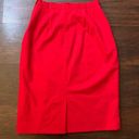 Pendleton  red midi wool pencil skirt size 8 Photo 2