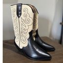 Isabel Marant  Duerto Leather Cowboy Boots Black Womens Size 36 6 Photo 9