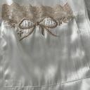 Victoria's Secret Vintage Victoria’s Secret White Satin Embroidered Lace Pockets Maxi Robe, size L Gold Label Photo 13