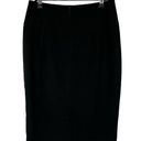 Venus  Black Flat Front Knee Length Pencil Skirt 8 Photo 1