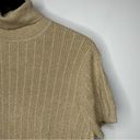 Apt. 9  Golden Glitter Turtleneck Short Sleeve Top Size 2X Photo 3