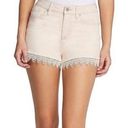 Jessica Simpson  Pink Nomad Distressed Jean Shorts with Lace Crochet Trim 31 Photo 0