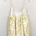 Mango MNG Suit Collection Yellow Floral Flowy Tank Photo 3